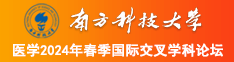 美女插逼视频南方科技大学医学2024年春季国际交叉学科论坛